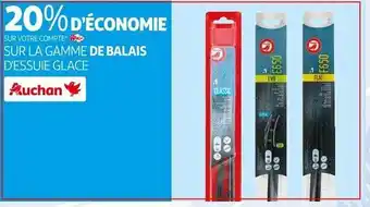 Auchan La gamme de balais d'essuie glace offre