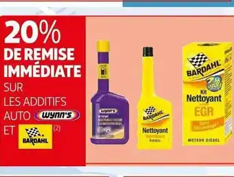 Auchan Additifs auto wynn's et bardahl offre