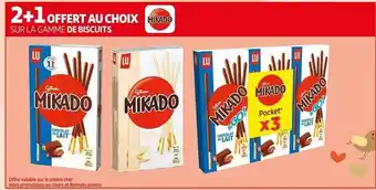 Auchan Gamme de biscuits mikado offre