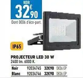 Brico Cash Projecteur led 30 w offre