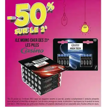Casino Supermarchés Piles casino offre