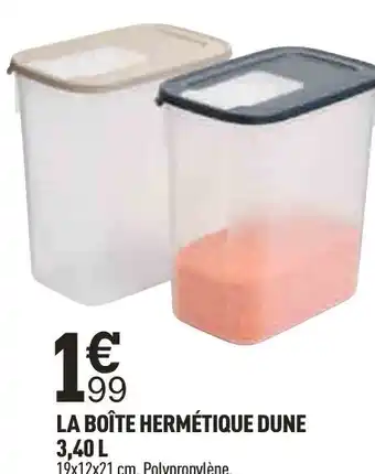 Centrakor La Boite Hermétique Dune 3,40 L offre