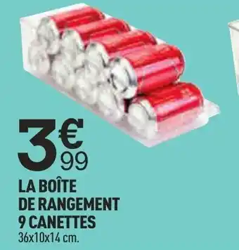 Centrakor La Boîte De Rangement 9 Canettes offre