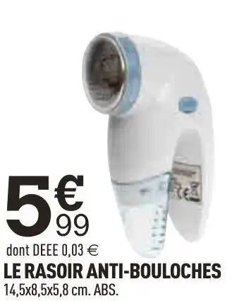 Centrakor Le Rasoir Anti-Bouloches offre