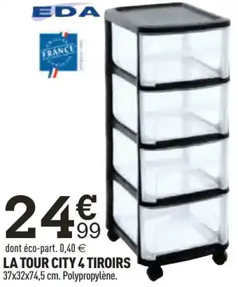 La Tour City 4 Tiroirs