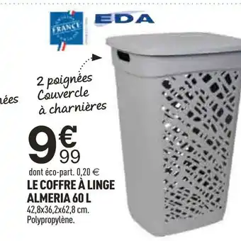 Centrakor Le Coffre A Linge Almeria 60 L offre