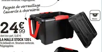 Centrakor La Malle Stock 120 L offre
