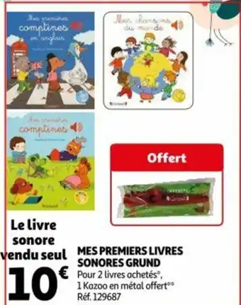 Mes Premiers Livres Sonores Grund