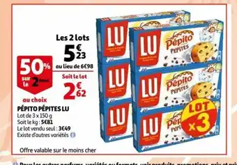 Auchan Pepito Pepites Lu offre