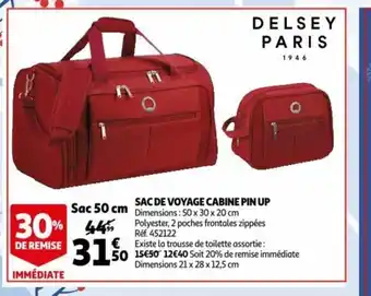 Auchan Sac De Voyage Cabine Pin Up offre