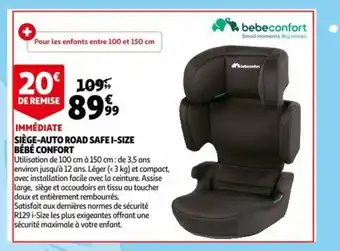 Auchan Siege-Auto Road Safe I-Size Bebe Confort offre