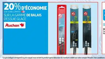 Auchan Sur La Gamme De Balais D'Essuie Glace offre
