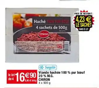 Migros Viande Hachee 100% Pur Boeuf 20% M.G. Chiron offre