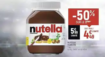 Spar Nutella ferrero offre