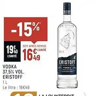 Spar Vodka 37,5% vol. eristoff offre