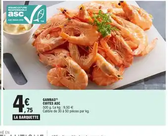 E.Leclerc Gambas Cuites ASC offre