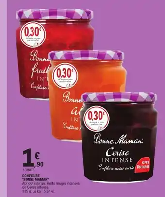 E.Leclerc Confiture Bonne Maman offre
