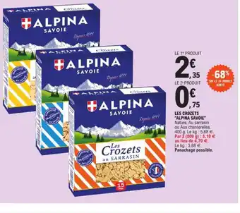 E.Leclerc Les Crozets Alpina Savoie offre