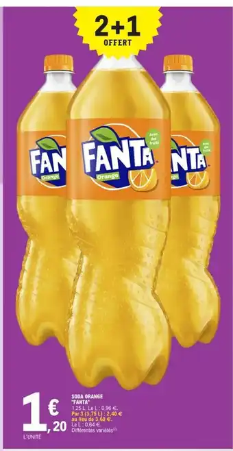 E.Leclerc Soda Orange fanta offre