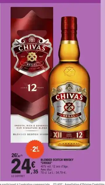 E.Leclerc Blended Scotch Whisky Chivas offre