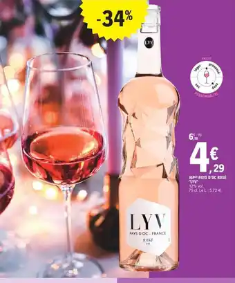 E.Leclerc IGP Pays'Oc Rose Lyv offre