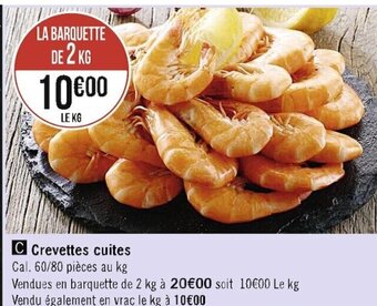 Crevettes Cuites