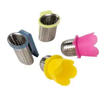 Casa Green tea filtre à thé 4 couleurs, 2 modèles jaune, vert, bleu, rose foncé offre