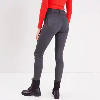 Jeans skinny gris foncé femme