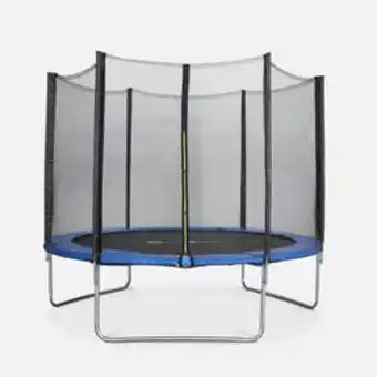 Trampoline ø305cm - mars bleu avec son filet de protection - trampoline de