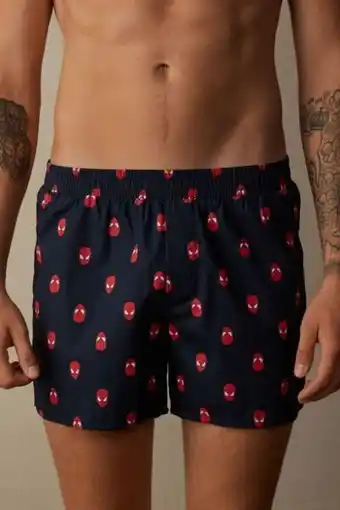 Boxer spider-man en toile de coton