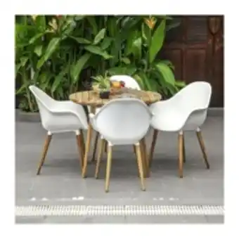 Beau rivage table de jardin en bois d'acacia 100%fsc