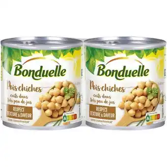 Les 2 lots pois chiches trĂšs peu de jus bonduelle