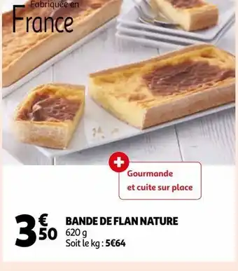 Auchan Bande de flan nature offre