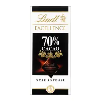 Auchan Tablettes de chocolat noir 70% excellence lindt offre