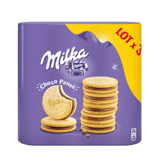 Auchan Biscuits choco pause milka offre