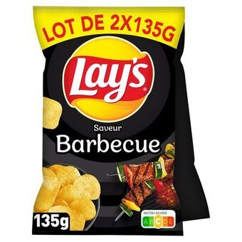 Auchan Supermarché Chips saveur barbecue lay's offre