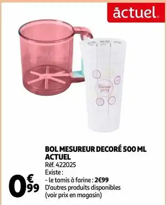Auchan Bol mesureur decoré 500 ml actuel offre