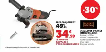 Meuleuse d'angle  disque 115 mm