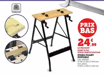 Etabli pliant portable