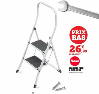 Super U Marche pied 2 marches offre