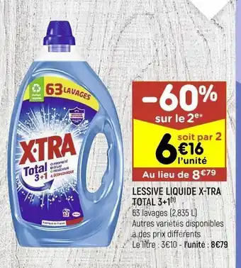 Leader Price Lessive liquide x-tra offre