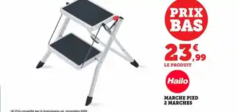 Super U Marche pied 2 marches offre