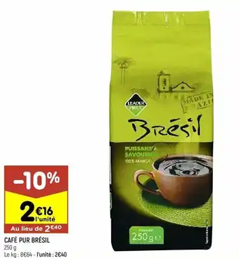 Leader Price Café offre