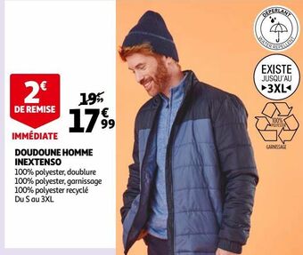 Auchan Doudoune homme inextenso offre