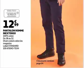 Pantalon homme inextenso