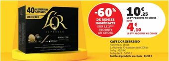 Hyper U Cafe l'or espresso offre