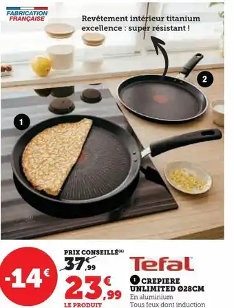 Hyper U Crepiere unlimited ø28cm offre