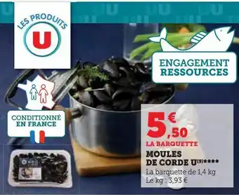 Moules de corde u