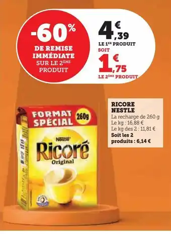 Hyper U Ricore nestle offre