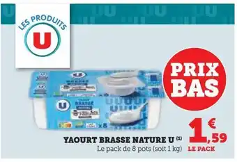 Hyper U Yaourt brasse nature u offre